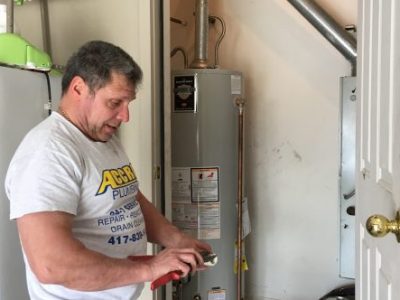 accro plumbing water heater install