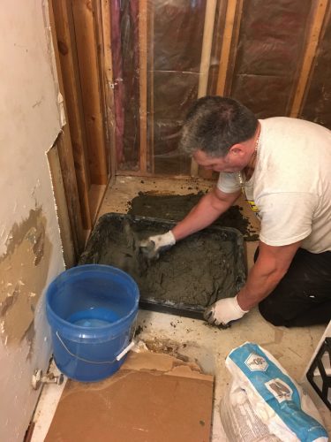 Eric Mixing Mortar for Shower