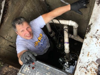 replacement of sump pump in commercial building