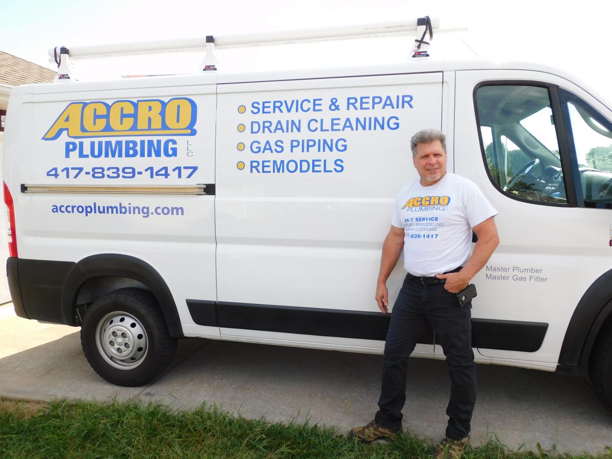 Accro Plumbing Van and Eric Gasa